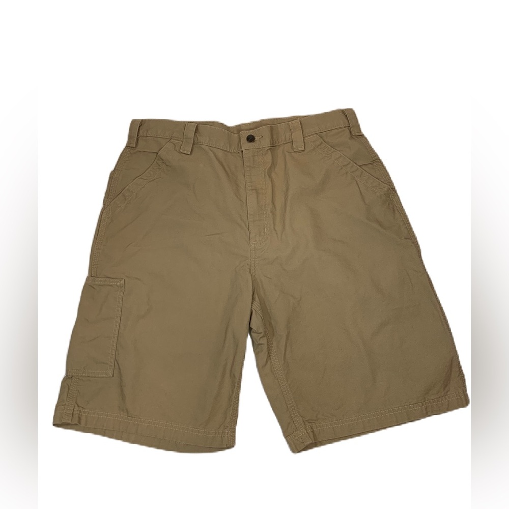 Carhartt Shorts Mens  38 Loose Fit Canvas Utility Work Pockets BS0147-M EC.Khaki